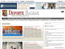 Tablet Screenshot of deportebalear.com